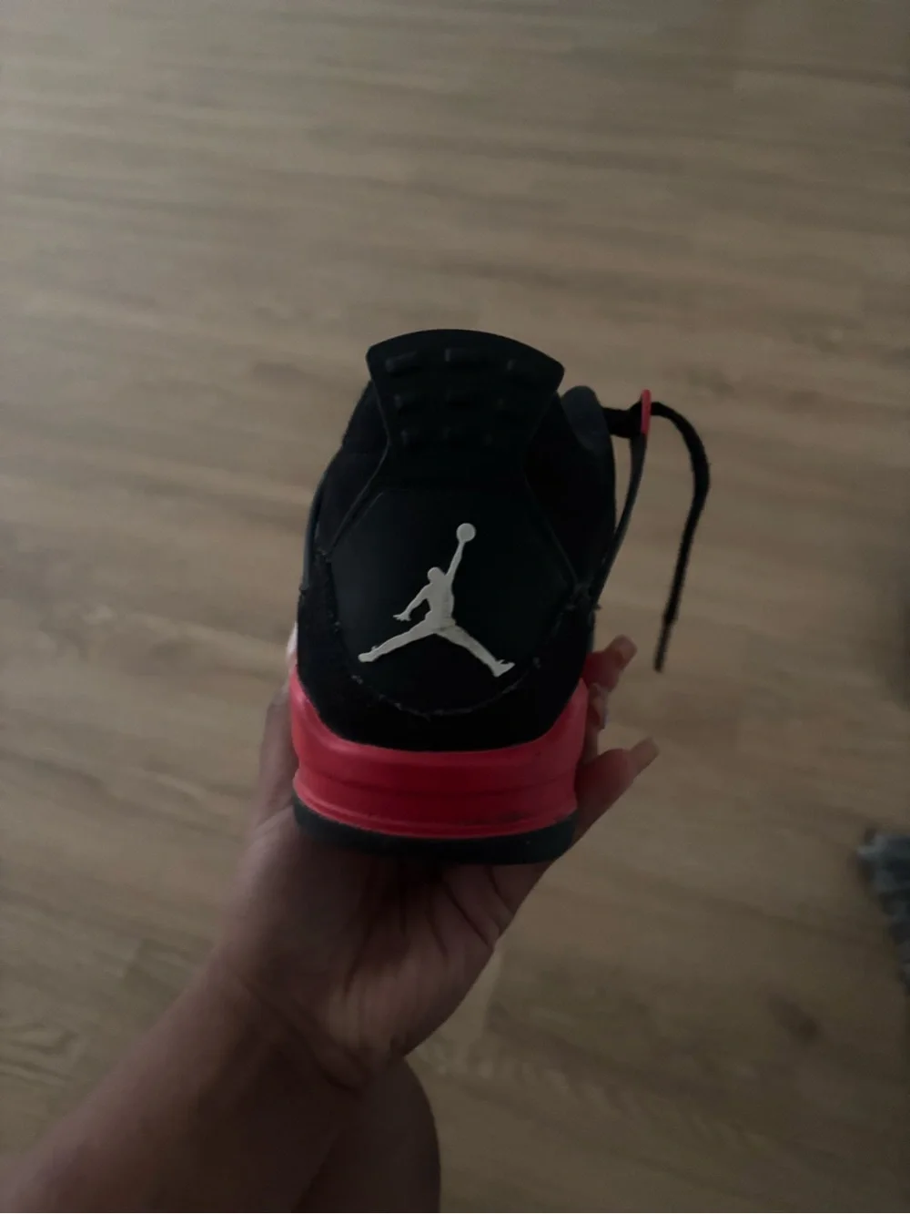 Black and Red Jordan’s